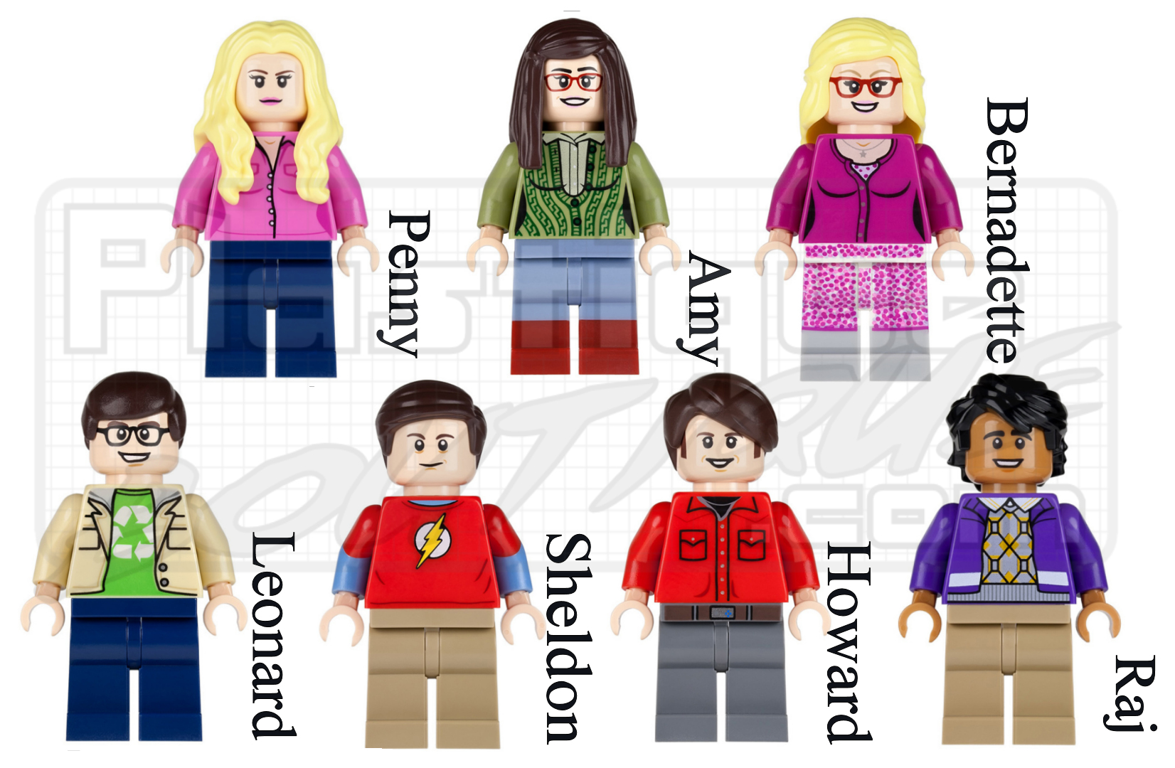 lego minifigures big bang theory