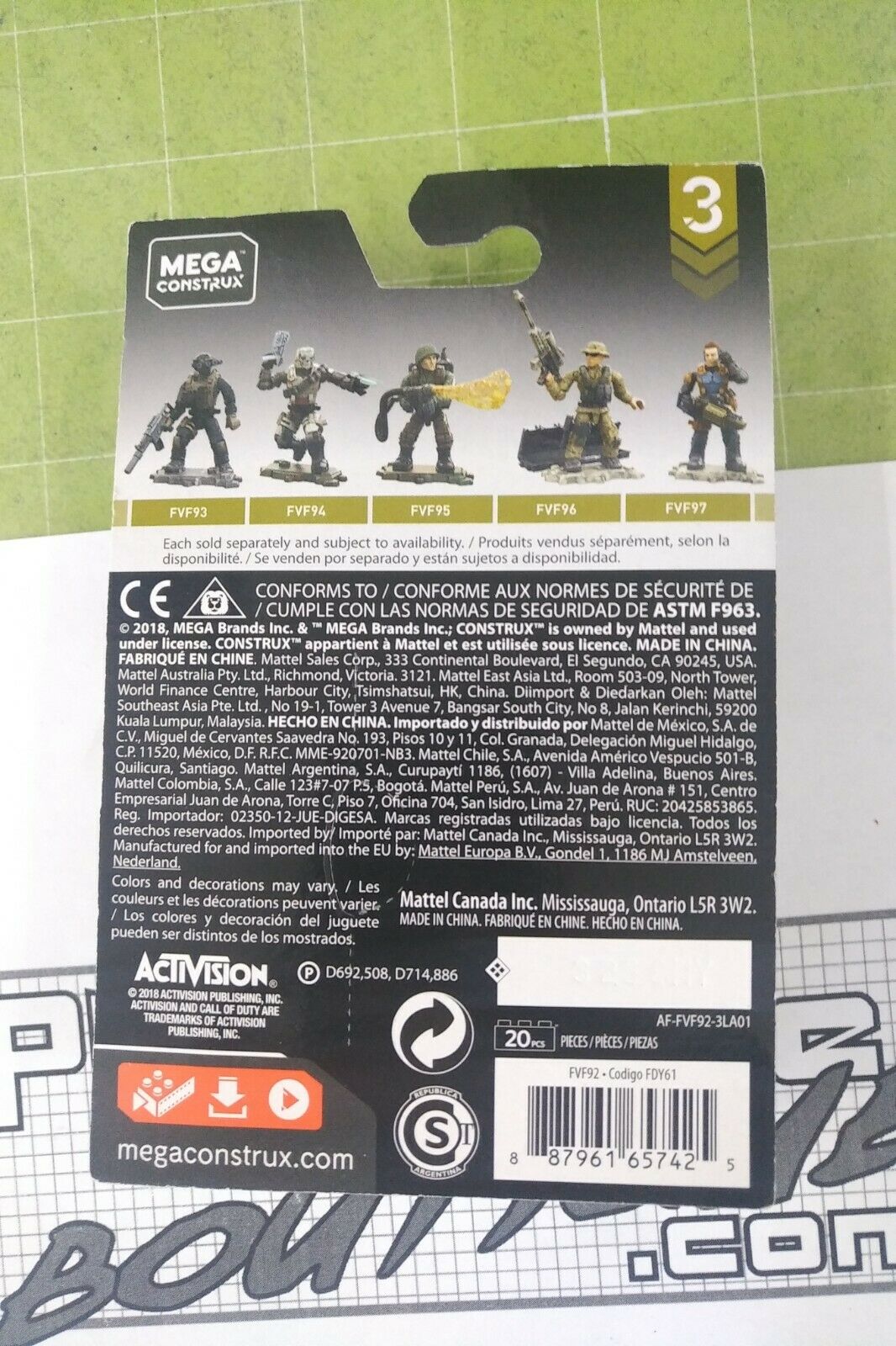 Mega Construx Call Of Duty Series 3: Vladimir Makarov FVF92 *Sealed ...