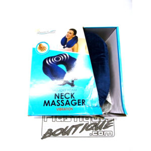 NEW HEALTHTOUCH BLACK VIBRATING NECK MASSAGER SOOTHING