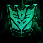LED 3D Acrylic Sign: Transformers G1 Decepticon Logo