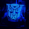 LED 3D Acrylic Sign: Transformers G1 Autobot Logo
