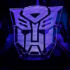 LED 3D Acrylic Sign: Transformers G1 Autobot Logo