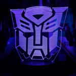 LED 3D Acrylic Sign: Transformers G1 Autobot Logo