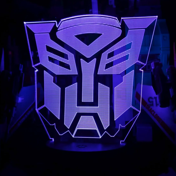 LED 3D Acrylic Sign: Transformers G1 Autobot Logo