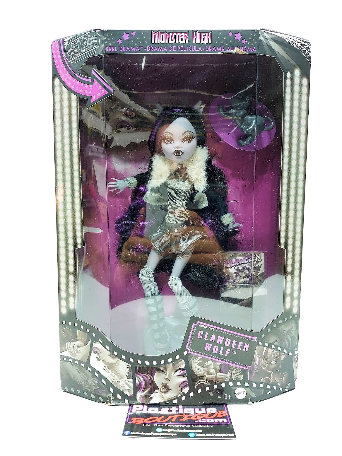 Boneca Monster High Clawdeen Wolf 2022 Reel Drama Mattel