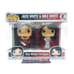 Funko Pop Rocks: The White Stripes Jack & Meg White 2 Pack. Figures come complete in an unopened box. The boxes may show some signs of wear due to age/storage, however will still display fine if you choose to keep them sealed.