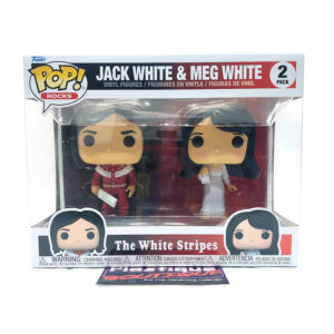 Funko Pop Rocks: The White Stripes Jack & Meg White 2 Pack. Figures come complete in an unopened box. The boxes may show some signs of wear due to age/storage, however will still display fine if you choose to keep them sealed.