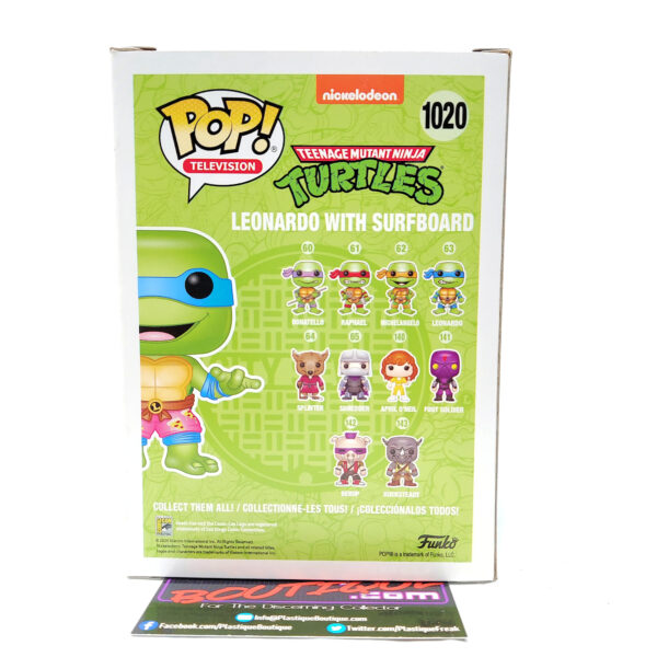 Funko Pop Television: Teenage Mutant Ninja Turtles Leonardo With Surfboard (SDCC Exclusive)