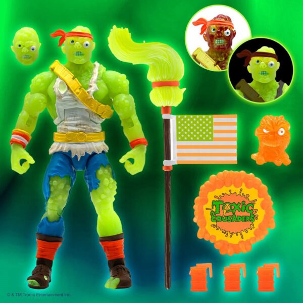Super7 Toxic Crusaders: Ultimates Radioactive Red Rage Toxie (Entertainment Earth Exclusive)