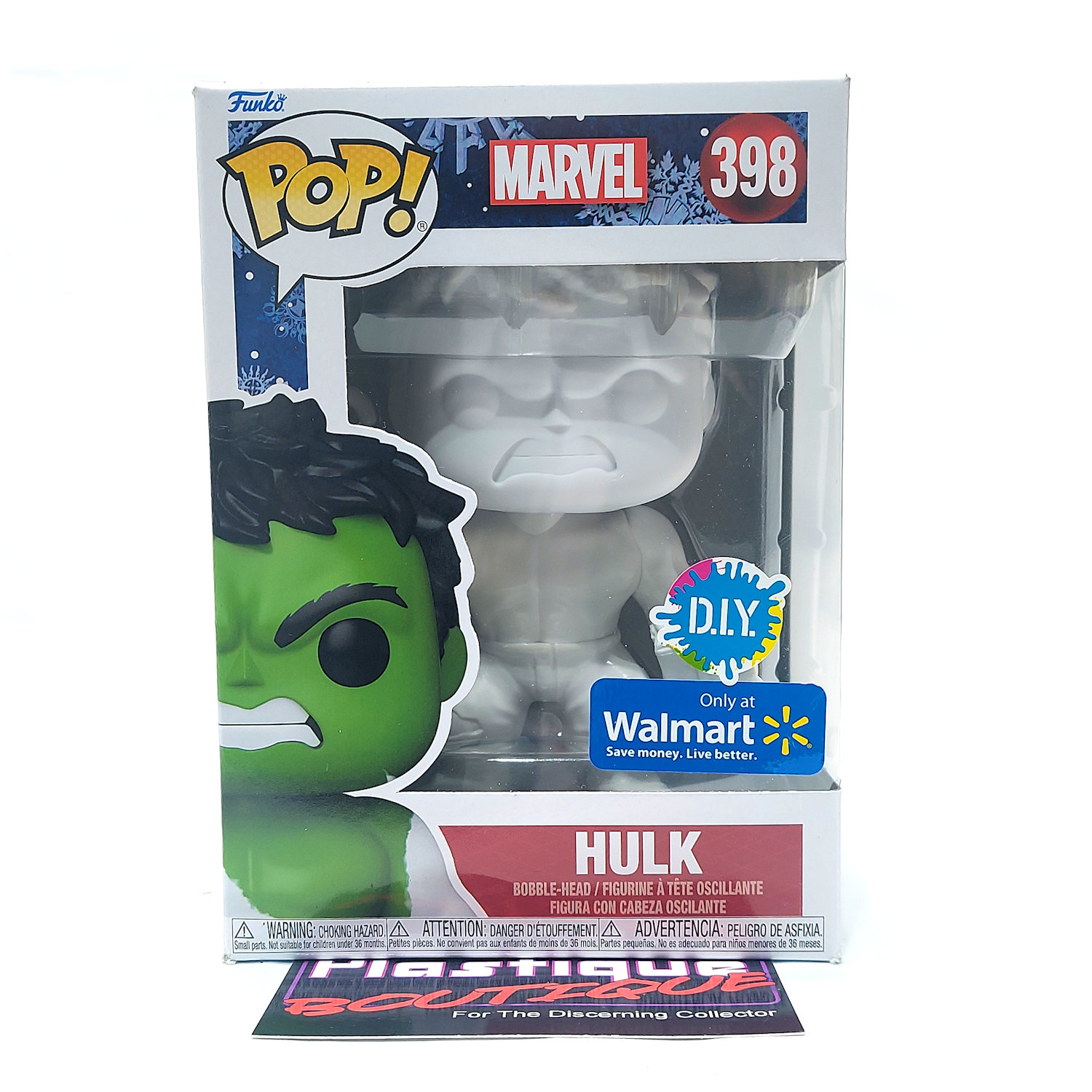 Funko Pop Marvel: D.I.Y. Hulk #398 (Walmart Exclusive) *Unopened*