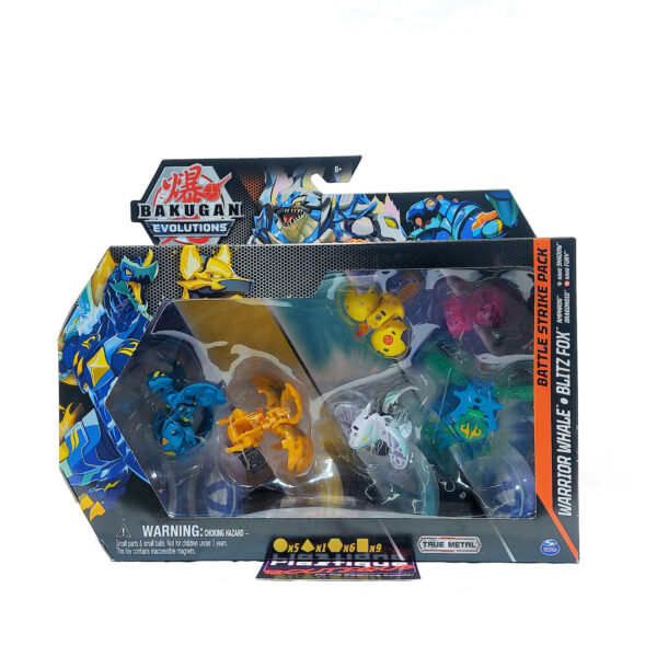 Bakugan Evolutions: Warrior Whale & Blitz Fox Battle Strike Pack