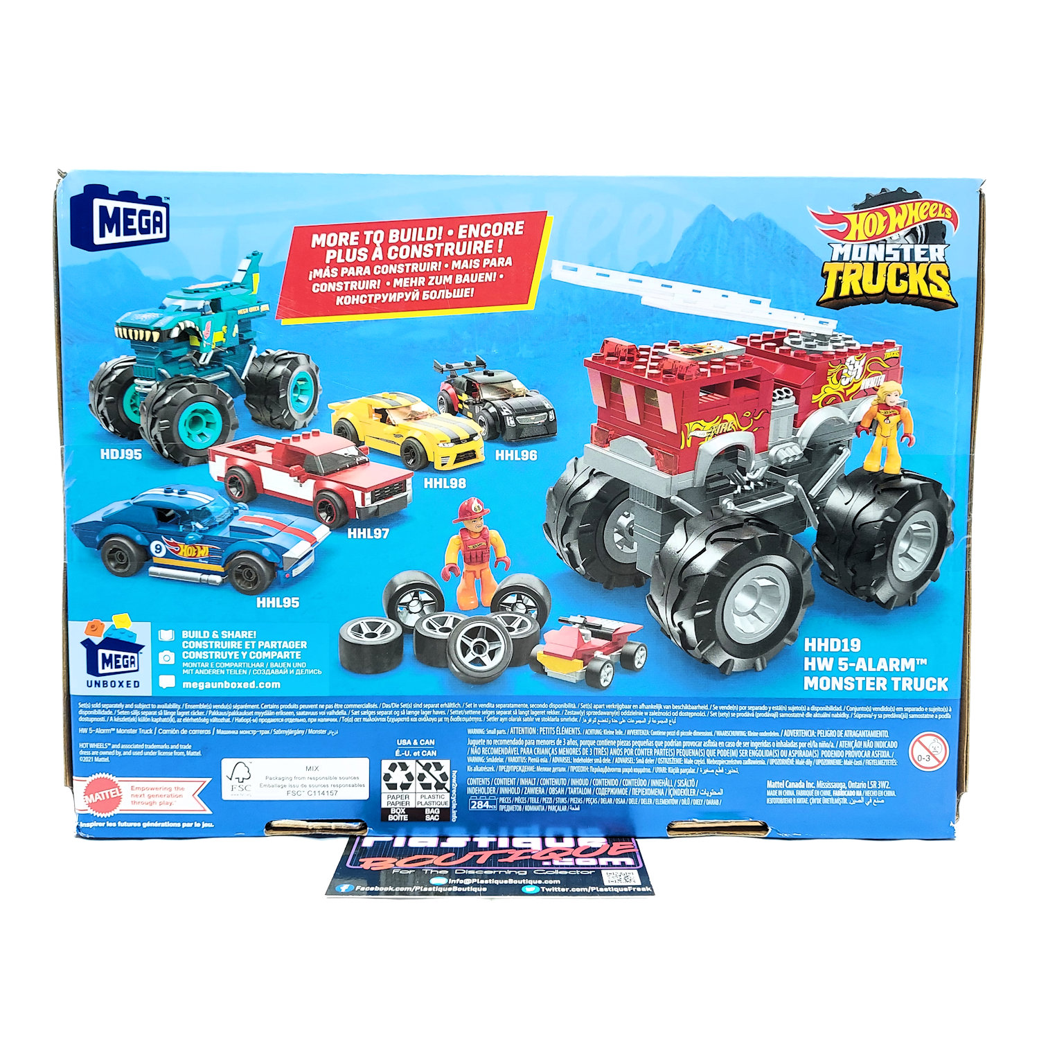 Carrinho Hot Wheels Monster Trucks Jogo de Construção 5 Alarm HHD19 -  Mattel, Shopping