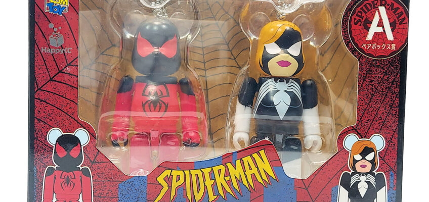 Be@rbrick Happy Kuji Spider-Man: Scarlet Spider & Spider Woman 2 Pack (Prize A)