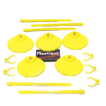 Yellow Replacement Doll Stands (5 Pack)