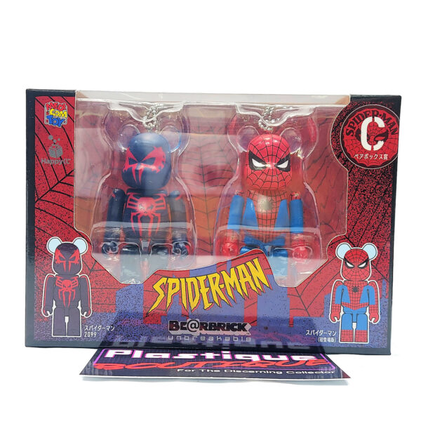 Be@rbrick Happy Kuji Spider-Man: Spider-Man 2099 & Spider-Man (1st Appearance) 2 Pack (Prize C)