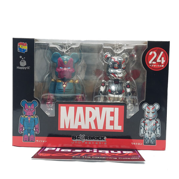 Be@rbrick Happy Happy Kuji Marvel Avengers: Vision & Ultron 2-Pack #24