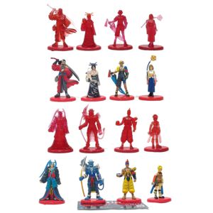 Coca-Cola Final Fantasy Volume 3: Final Fantasy X Complete Set Of 16 Regular Figures (Painted & Crystal Versions)