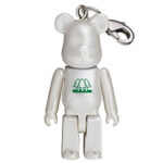 Be@rbrick Merry Green Christmas 2011: Pearl White Logo
