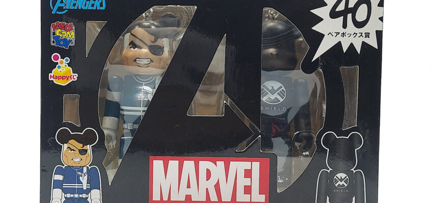 Be@rbrick Happy Kuji Marvel: Nick Fury & S.H.I.E.L.D. Logo 2-Pack #40