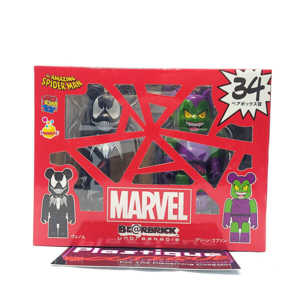 Be@rbrick Happy Kuji Marvel: Venom & Green Goblin 2-Pack #34