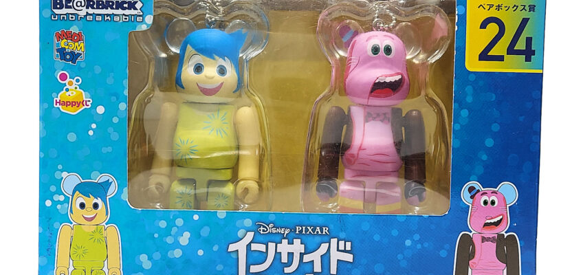 Be@rbrick Happy Kuji Disney Pixar: Joy & Bing Bong 2-Pack #24