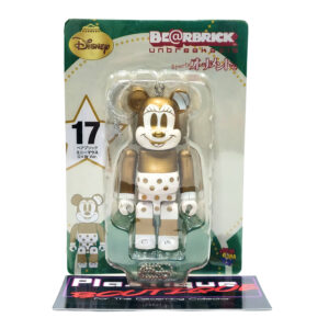 Be@rbrick Happy Kuji Disney Christmas Party: Gold & White Minnie Mouse #17