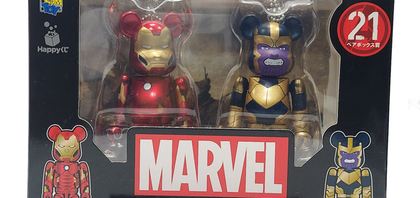 Be@rbrick Happy Happy Kuji Marvel Avengers: Iron Man & Thanos 2-Pack #21