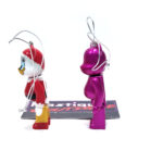 Be@rbrick Happy Kuji Disney Christmas Party: Daisy Duck & Disney Logo 2-Pack (Prize D)