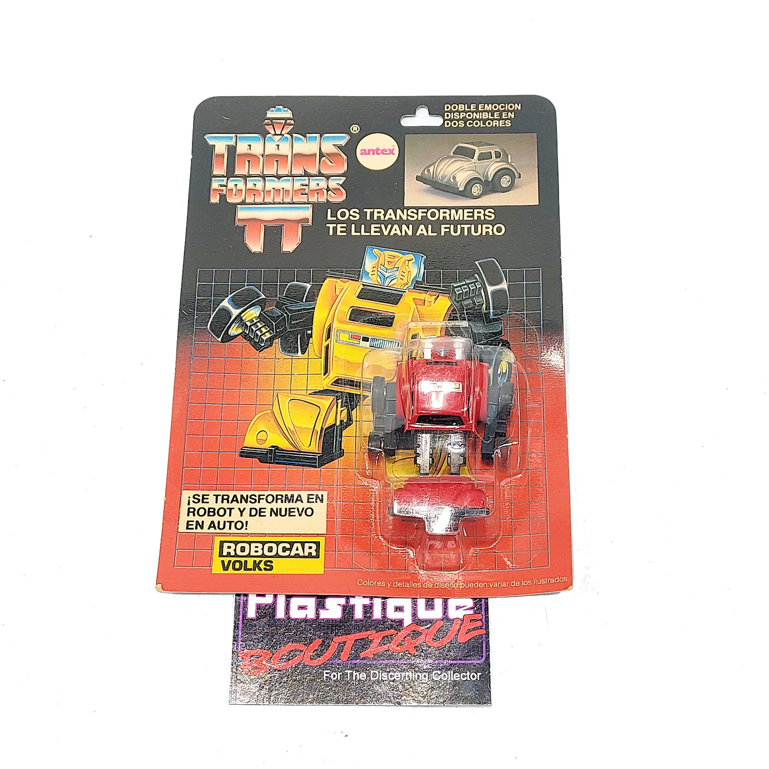  Transformers Antex G1 Volks Red Bumblebee ARGENTINA EXCLUSIVE MOC SEALED CARD 