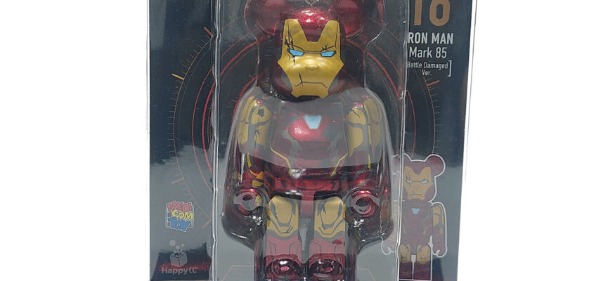 Bearbrick Happy Kuji Marvel Infinity Saga: Iron Man Mark 85 Armor (Battle Damage) #16