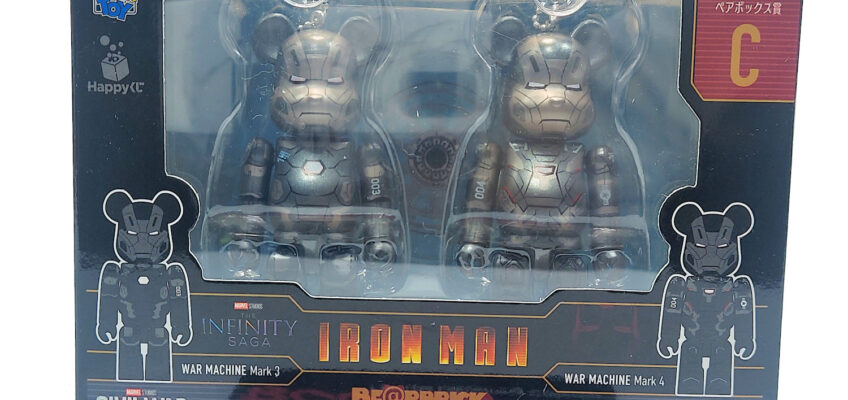 Bearbrick Happy Kuji Marvel Infinity Saga: War Machine Mark 3 & Mark 4 2-Pack (Prize C)