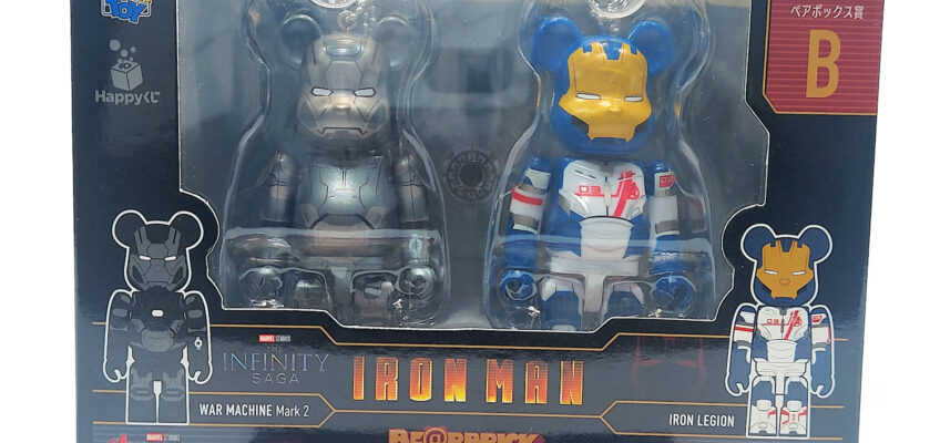 Bearbrick Happy Kuji Marvel Infinity Saga: War Machine Mark 2 & Iron Legion 2-Pack (Prize B).