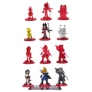Coca-Cola Final Fantasy Volume 1: Final Fantasy VII Complete Set Of 12 (Painted & Red Crystal Versions)