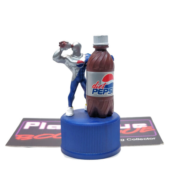 Pepsi Bottle Cap Figure: Pepsi-Man & Diet Pepsi Bottle (Japanese Import)