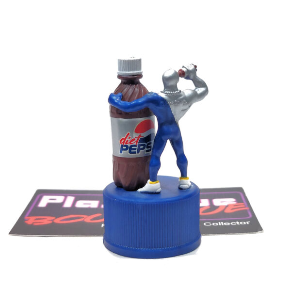 Pepsi Bottle Cap Figure: Pepsi-Man & Diet Pepsi Bottle (Japanese Import)