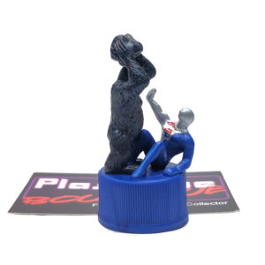 Pepsi Bottle Cap Figure: Pepsi-Man & Giant Gorilla (Japanese Import)