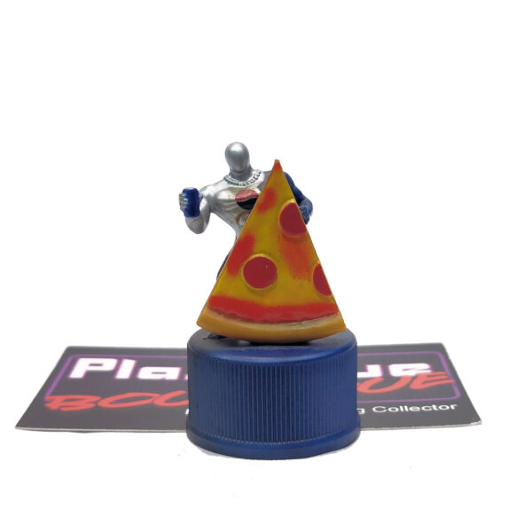 Pepsi Bottle Cap Figure: Pepsi-Man & Pizza (Japanese Import)