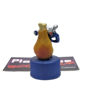 Pepsi Bottle Cap Figure: Pepsi-Man & Chicken Leg (Japanese Import)