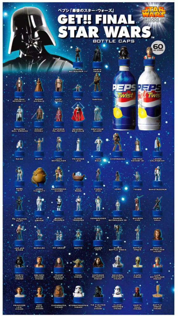 Your Complete Checklist for Star Wars Episode III Pepsi Bottle Cap Figures