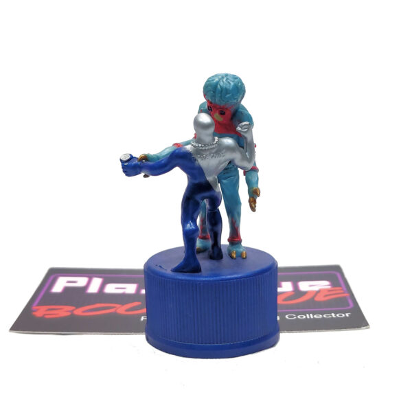 Pepsi Bottle Cap Figure: Pepsi-Man & Metaluna Mutant (Japanese Import)