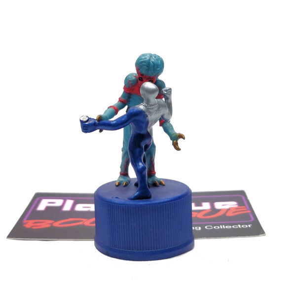 Pepsi Bottle Cap Figure: Pepsi-Man & Metaluna Mutant (Japanese Import)