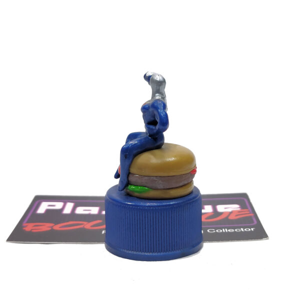Pepsi Bottle Cap Figure: Pepsi-Man & Hamburger (Japanese Import)
