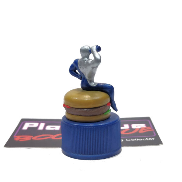 Pepsi Bottle Cap Figure: Pepsi-Man & Hamburger (Japanese Import)