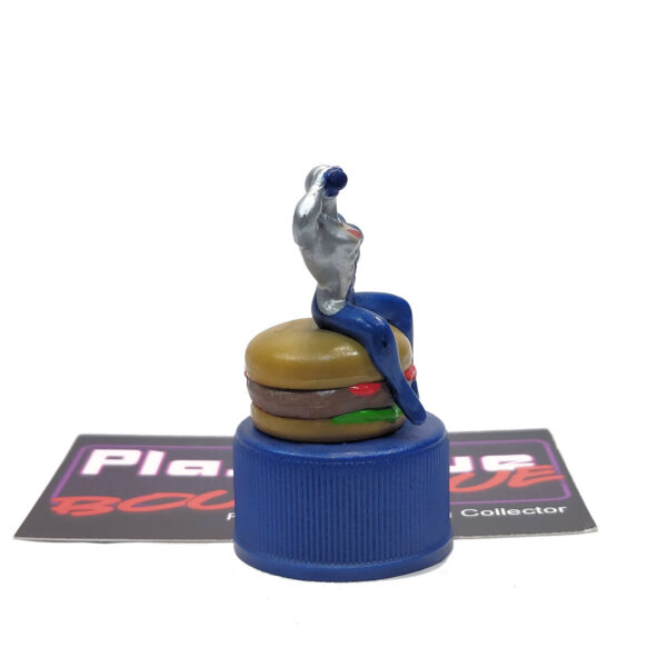 Pepsi Bottle Cap Figure: Pepsi-Man & Hamburger (Japanese Import)