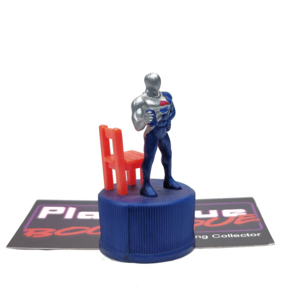 Pepsi Bottle Cap Figure: Pepsi-Man & Chair (Japanese Import)