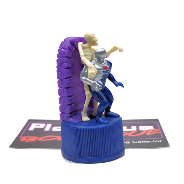 Pepsi Bottle Cap Figure: Pepsi-Man & Skeleton - Purple (Japanese Import)
