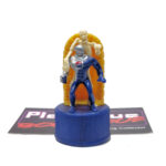 Pepsi Bottle Cap Figure: Pepsi-Man & Skeleton - Orange (Japanese Import)
