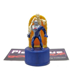 Pepsi Bottle Cap Figure: Pepsi-Man & Skeleton - Orange (Japanese Import)