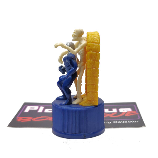 Pepsi Bottle Cap Figure: Pepsi-Man & Skeleton - Orange (Japanese Import)