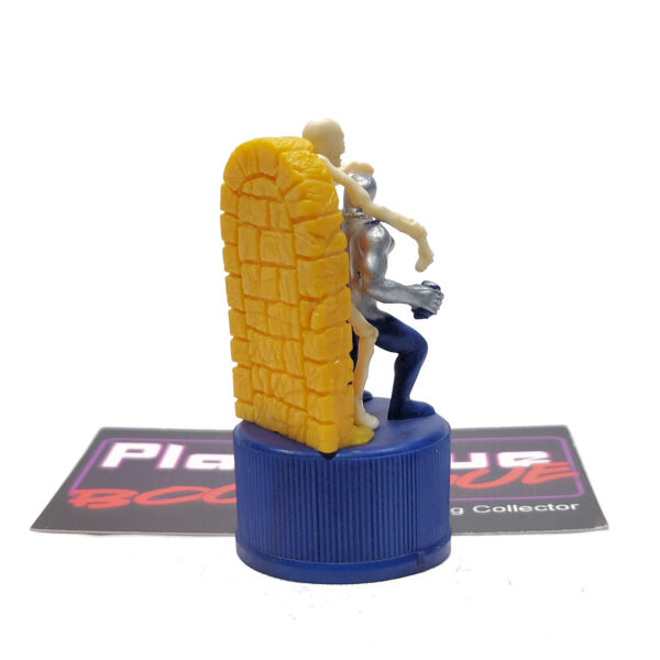 Pepsi Bottle Cap Figure: Pepsi-Man & Skeleton - Orange (Japanese Import)